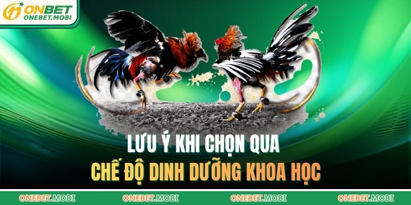 Lưu ý khi chọn qua chế độ dinh dưỡng khoa học